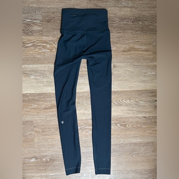 Navy Blue Reflective Leggings - Picture 1 of 7